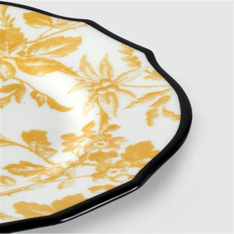 'Herbarium' accent plate, set of two, yellow by Gucci .